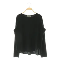 バビロン BABYLONE コットンボートネックロングTシャツ カットソー 長袖 F ブラック /MY ■OSのサムネイル