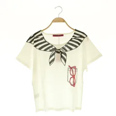 ドーリーガールバイアナスイ DOLLY GIRL by ANNA SUI プリントトロンプTee Tシャツ 半袖 ドルマンスリーブ カットソー 2 ホワイト /MY ■OSのサムネイル