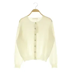 メルベイユアッシュ MERVEILLE H. カーディガン ニット 長袖 カットオフ 38 ホワイト /MY ■OSのサムネイル