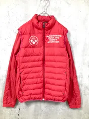 Munsingwear マンシングウェア SG6319 2way ベスト 薄手 ダウン ジャケット sizeM/赤 ◆■メンズのサムネイル