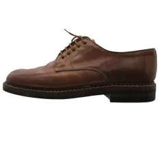 POLLINI ポリーニ ドレスシューズ プレーントゥ レザー ビジネスシューズ シューツリー付 ブラウン 40 25cm メンズ 【中古】のサムネイル
