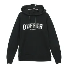 The DUFFER of ST.GEORGE ザダファーオブセントジョージ パーカー スウェット プルオーバートップス 長袖 コットン ロゴプリント ブラック M メンズ 【中古】のサムネイル