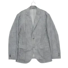 美品 EPOCA UOMO エポカウォモ テーラードジャケット 2B ブレザー ノッチドラペル ストレッチ 薄手 春夏 上着 グレー 48 メンズ 【中古】のサムネイル