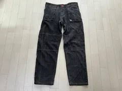 REVOLVER カーゴパンツ ブラックデニム RVLR-150 M ロゴ刺繍 【古着】ME5087IKE【匿名配送】のサムネイル