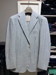 Marquis ロロピアーナ シアサッカー セットアップ スーツ XL〜XXL