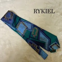 【未使用品】RYKIEL HOMME ソニアリキエル 高級シルク ネクタイ フランス製 総柄のサムネイル