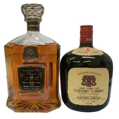 ウイスキー 2本セット カナディアンクラブ クラシック12年 1000ml / SUNTORY VERY RARE OLD 760ml 【未開栓品】 22605K6072のサムネイル