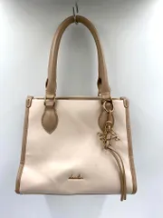 dazzlin ダズリン 定価8910円 スムーススクエア ハンド バッグ ピンクベージュ ■■レディースのサムネイル