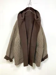 GALERIE VIE ギャルリーヴィー トゥモローランド 23-08-74-08701 ダブルフェイスフーデッド コート size36/茶 ◆■◎レディースのサムネイル