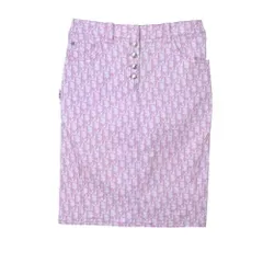 Christian Dior 4P12033501 ガリアーノ期 トロッター柄 スカート ラインストーン付きのサムネイル