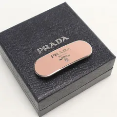 PRADA プラダ バレッタ メタル【中古】 レディースのサムネイル