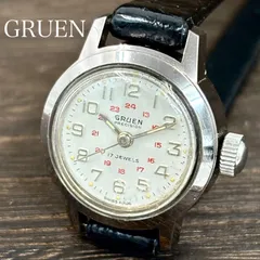 【稼働/1950年代】GRUEN/グリュエン 腕時計/ミリタリーウォッチ アラビアインデックス/フルアラビア 手巻き 17石 スイス製 vintageのサムネイル