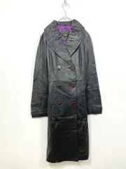 LITTLE NEW YORK リトルニューヨーク LWL-95-053 羊革 ロング コート size4/黒 ◆■◎レディースのサムネイル
