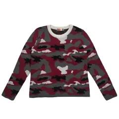 MSGM レッド カモフラージュ モヘア ニット OSのサムネイル