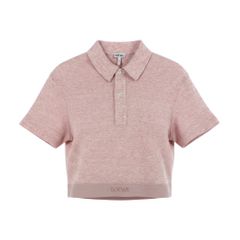 LOEWE】ロエベ クロップド ポロシャツ ベージュ サイズ XS コットン