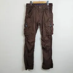 NICOLE CLUB FOR MEN 立体裁断 カーゴ パンツ Y2K ギミック Y2K お兄系 平成 archive グランジ ブラウン系 48 F55のサムネイル