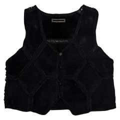 ボーダーズアットバルコニー ツイルジレベスト twill gilet ブラック 