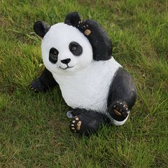 庭用 熊 オブジェ 高さ76cm リアル 黒熊 立ち姿 ガーデン置物 樹脂製