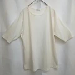 M1-03432 【Women】 CINEMA CLUB (シネマクラブ) 半袖 リブTシャツ (LL)/ 白 わき部分に毛玉あり K-春秋のサムネイル