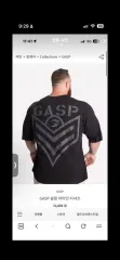 GASP クラブ アイアン Tシャツ BIG バックロゴ オーバーサイズ トレーニングウェア ブラック 2XLのサムネイル