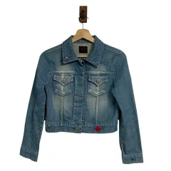 VIVIENNE WESTWOOD ヴィヴィアン・ウエストウッド レディース バックロゴ キュービック デニム ジャケットのサムネイル