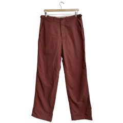 新品 定価18.7万 パパス シープスエード レザー クロップド パンツ 50