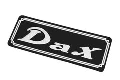 DAX125 ダックス125 アルミサイドエンブレム　ブラックアルマイト② DAX125 ダックス125 アルミサイドエンブレム ブラックアルマイト②