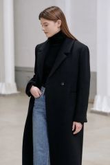 deux mi オーバーサイズドロングウールコート - メルカリ
