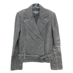 BODY DRESSING Deluxe ボディドレッシングデラックス コート アルパカ ウール ヘリンボーン柄 ショート丈 ジャケット アウター ブラウン 9【M】 レディース 【中古】のサムネイル