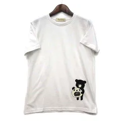 未使用品 フランシュリッペ franche lippee おつかれパンダくま Tシャツ 半袖 ホワイト 白 M 4185279のサムネイル