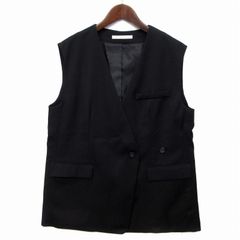 theory luxe セオリーリュクスブラック ベスト ジレ サイズ38 - メルカリ