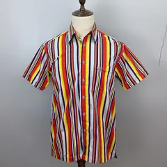 Ben Sherman　Мサイズ　半袖シャツ　コットン100%　マルチストライプ柄　ベンシャーマン　【0915】のサムネイル