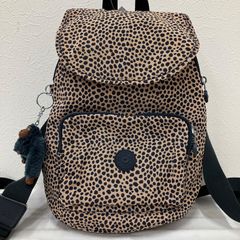 Kipling リュック バックパック チャーム付き ドット柄 - メルカリ