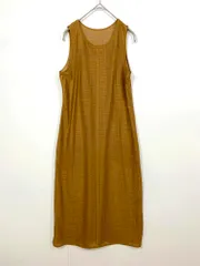 UNIQLO×mameKurogouchi ユニクロ×マメクロゴウチ 291-463362 メッシュマキシ ワンピース sizeS/茶 ■◆レディース
