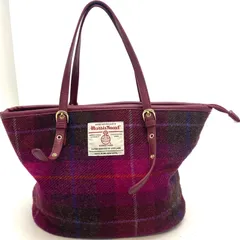 Harris Tweed チェック ショルダー トートバッグ A4 旅行 ビジネス マザーズ GE367のサムネイル
