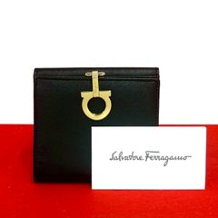 ✨Aランク✨ Ferragamo ミニ財布 ガンチーニクロジャー ガンチーニ 黒