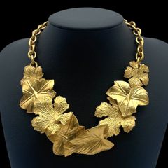 Vintage Kenzo Paris Flower Gold Necklace - メルカリ