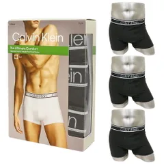 [訳ありアウトレット/箱] カルバンクライン ボクサーパンツ バンブーコンフォート メンズ 3枚セット 前閉じ Calvin Klein Trunk 3枚組 NP2261O-001 ブラック S/M/Lサイズのサムネイル