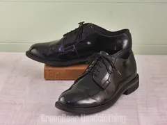 E683 USA製 BATES 米軍サービスシューズ エナメル 黒 メンズ 10.5EEE 28.5cmのサムネイル