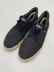 POLO RALPH LAUREN ポロ ラルフローレン デニム風 ローカット スニーカー sizeUk9/紺  ■■メンズのサムネイル