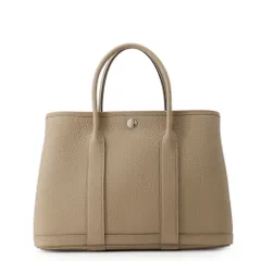 エルメス トートバッグ ガーデンパーティTPM ベージュマルファ/シルバー金具 ネゴンダ B刻印 HERMES Garden Partyのサムネイル