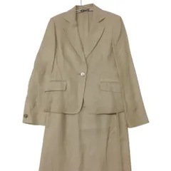 Aquascutum アクアスキュータム セットアップ スーツ スカート シルク リネン バックジップ（スカート） ベージュ 7S【S】 レディース 【中古】のサムネイル