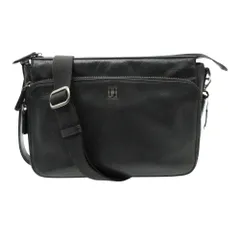DAKS ダックス ショルダーバッグ ワンポイントロゴ レザー 2WAY セカンドバッグ ブラック レディース 【中古】のサムネイル