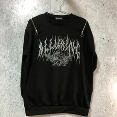【 美品 】 RAD FOUR REAL ラッド フォー リアル サブカル 地雷系トレーナー バラと天使 ブラック Mサイズ 〇□のサムネイル