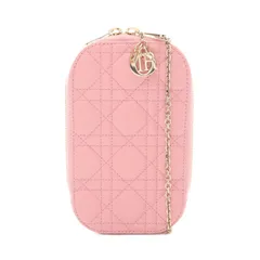 ディオール Dior ショルダーバッグ Lady Dior Call'in Dior フォンホルダー S0872ONMJ ピンク ラムスキン（羊革） Lady Dior カナージュ Call'in Dior フォンホルダー レディースのサムネイル