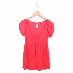 ダブルスタンダードクロージング ダブスタ DOUBLE STANDARD CLOTHING チュニック プルオーバー ラグランスリーブ 半袖 F ピンク /TT6のサムネイル