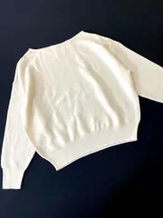 OPAQUE.CLIP オペークドットクリップ Filivivi フィルビビ Vネック ニット セーター size36/S/白 ■■レディースのサムネイル