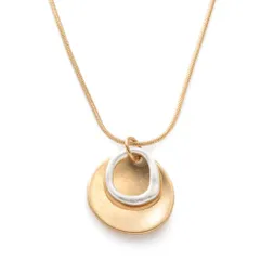 [ジュエル ボックス] JewelVOX ネックレス サークル バイカラー ペンダント ロングネックレス ニッケルフリー 金属アレルギー対応 ゴールドのサムネイル