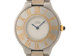 CARTIER カルティエ  マスト21ヴァンテアン W10051F4 腕時計 ウォッチ  GP/SSステンレススチール クオーツ アイボリー文字盤 レディース【中古】460のサムネイル