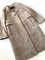 SLOBE IENA スローブイエナ 19020912380010 定価20900円 Vネックノーカラーコート コート size36/ベージュ ◆■レディースのサムネイル
